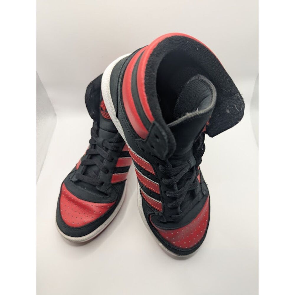 Adidas Originals Top Ten RB High GS "Black Scarlet Red" Retro Sneakers Men's 7